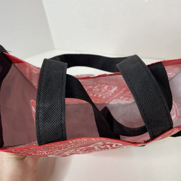 Lululemon Tote Bag, Red/black, Small, ~11”x9”x4”, Reusable Shopping Bag - Picture 5 of 9